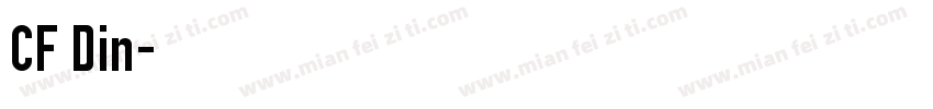 CF Din字体转换